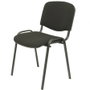PIQUERAS Y CRESPO Alcaraz Silla Confidente Apilable con Asiento Tapizado ARAN Negro